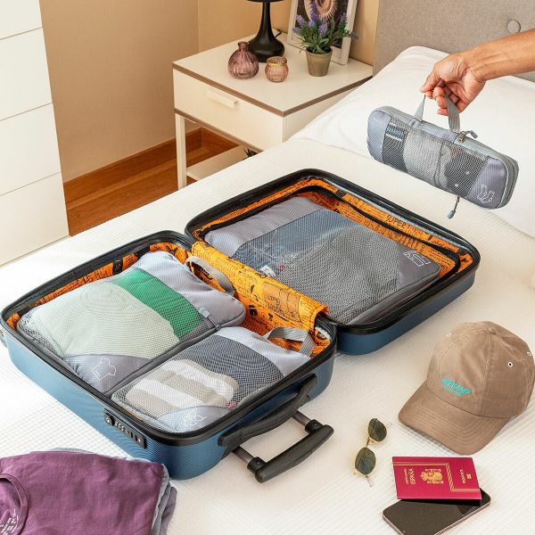 Suitcase Organiser Compression Bags Compakube InnovaGoods 4 Pieces Online Sale