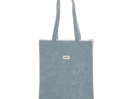 Shopping Bag Versa Corduroy Blue 40 x 33 cm For Cheap