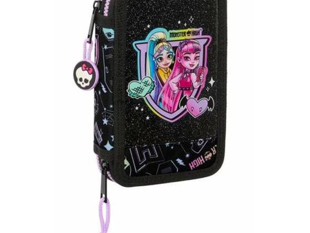 Double Pencil Case Monster High 12,5 x 19,5 x 4 cm For Cheap