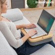 Portable Laptop Desk with Storage Tray Larage InnovaGoods Grey (Refurbished B) Sale