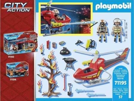 Vehicle Playset Playmobil Helicopter 57 Pieces Supply