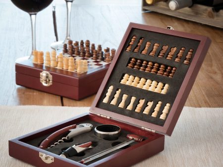 Chess Wine Set InnovaGoods 37 Pieces Online Sale