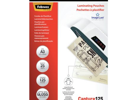 Laminating sleeves Fellowes 5396501 Transparent A3 Online