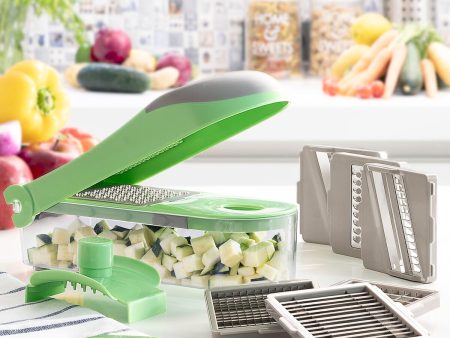 7 in 1 vegetable cutter, grater and mandolin with recipes and accessories Choppie Expert InnovaGoods For Cheap