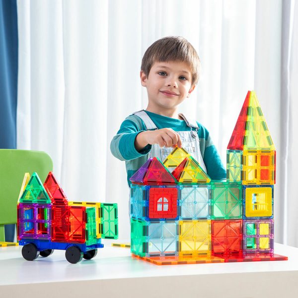 3D Magnetic Building Blocks Magoks InnovaGoods 57 Pieces Discount