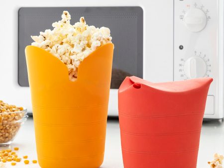 Collapsible Silicone Popcorn Poppers Popbox InnovaGoods (Pack of 2) For Discount