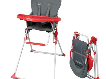 Highchair Bambisol Red Grey PVC 6 - 36 Months Online Sale