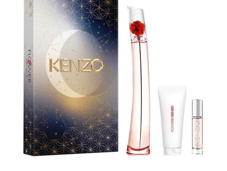 Women s Perfume Set Kenzo Flower by Kenzo L Absolue 3 Pieces Sale