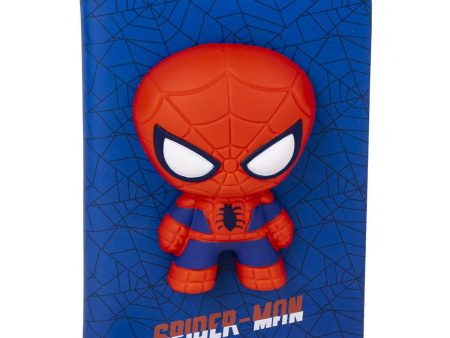 Notebook Spider-Man SQUISHY Blue 18 x 13 x 1 cm Fashion