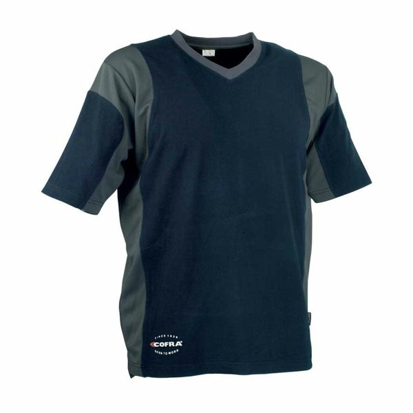 Men’s Short Sleeve T-Shirt Cofra Java Dark blue Online now