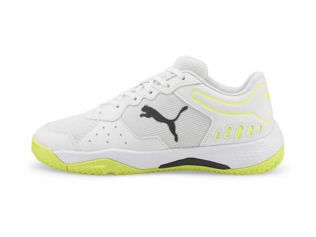 Children s Padel Trainers Puma Solarsmash RCT Yellow White Fashion