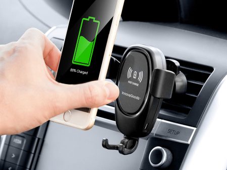 Mobile Phone Holder with Wireless Charger for Cars Wolder InnovaGoods For Discount