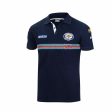 Men’s Short Sleeve Polo Shirt Sparco Martini Racing Navy Blue (Size M) Cheap