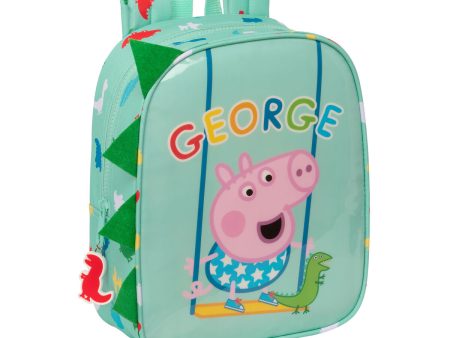 Child bag Peppa Pig George Green 22 x 27 x 10 cm For Discount