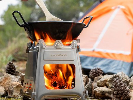 Collapsible Steel Camping Stove Flamet InnovaGoods For Sale