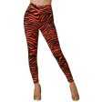 Leggings Stripes Orange Cheap