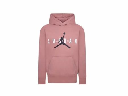 Hooded Sweatshirt for Girls Jordan Jumpman Sustainable White Pink Discount