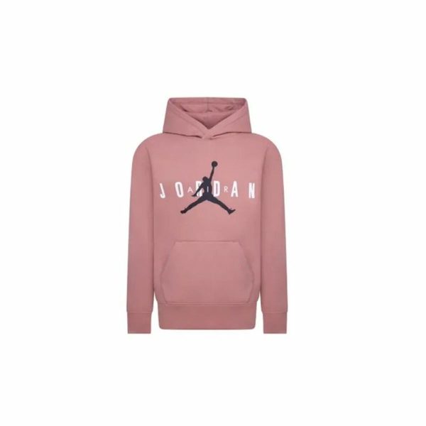 Hooded Sweatshirt for Girls Jordan Jumpman Sustainable White Pink Discount