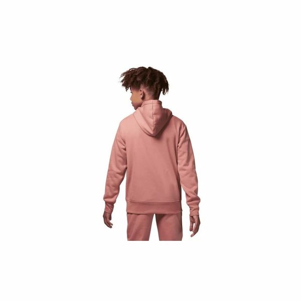 Hooded Sweatshirt for Girls Jordan Jumpman Sustainable White Pink Discount