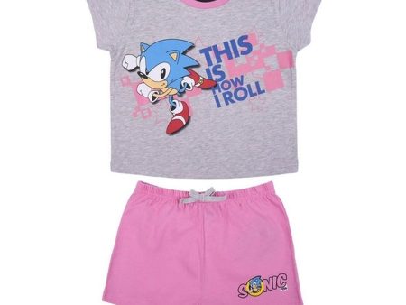 Children s Pyjama Sonic Grey Hot on Sale