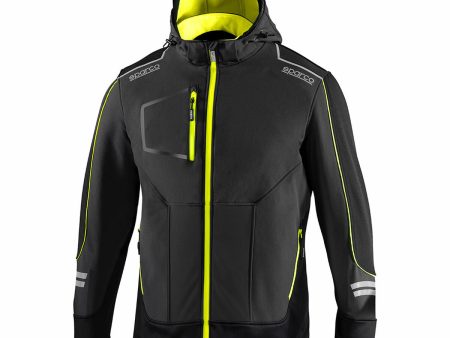 Men s Sports Jacket Sparco Tech Ndis Black Online now