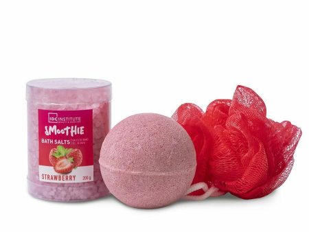 Bath Set IDC Institute Smoothie Strawberry Strawberry (3 Pieces) (3 pcs) For Discount