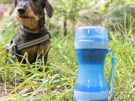 2-in-1 bottle with water and food containers for pets Pettap InnovaGoods Online now