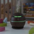 Mini Humidifier Scent Diffuser Dark Walnut InnovaGoods For Sale