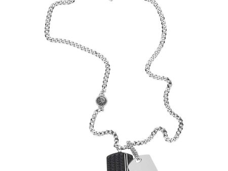 Men s Necklace Diesel DOUBLE DOG TAGS on Sale