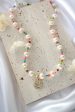 24 Karats Gold Freshwater Pearls & Colorful Beads Choker For Sale