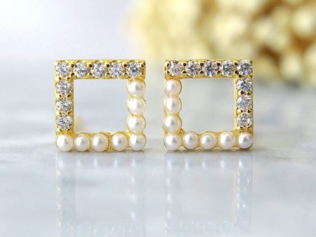 24K Gold Filled Stud Earrings on Sale