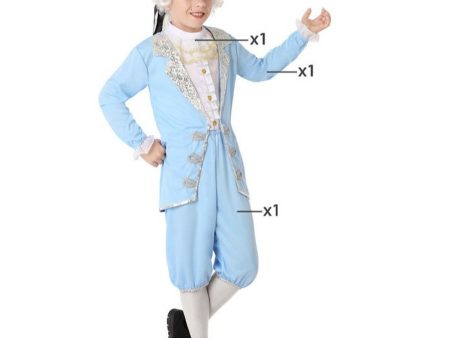 Children s costume Blue Celeste Male Courtesan Supply