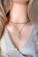 24 Karats Cubic Zirconia Slytherin Necklace on Sale