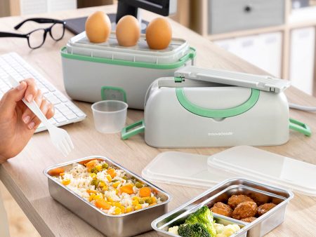 3-in-1 Electric Steamer Lunch Box with Recipes Beneam InnovaGoods Online