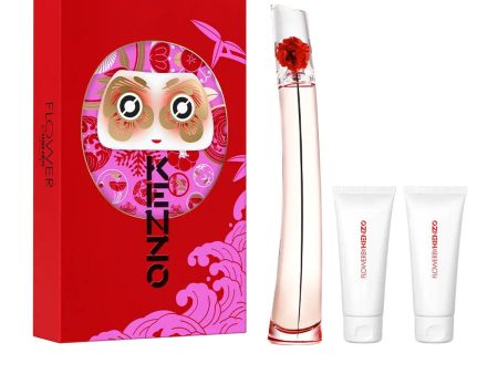 Women s Perfume Set Kenzo Flower by Kenzo L Absolue 3 Pieces Cheap