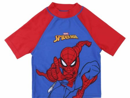 Bathing T-shirt Spider-Man Dark blue Hot on Sale