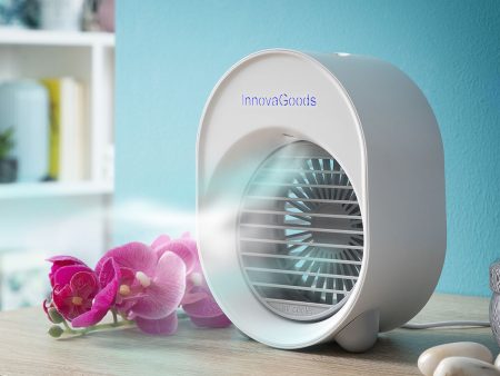 Mini Ultrasound Air Cooler-Humidifier with LED Koolizer InnovaGoods For Cheap