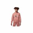 Hooded Sweatshirt for Girls Jordan Jumpman Sustainable White Pink Discount