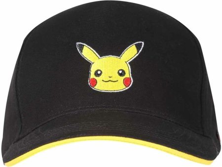 Unisex hat Pokémon Pikachu Badge 58 cm Black One size For Discount