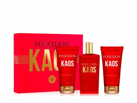 Men s Perfume Set Poseidon POSEIDON KAOS EDT 3 Pieces For Sale