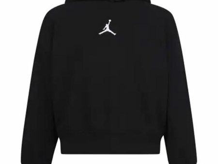 Hooded Sweatshirt for Girls Jordan Icon Play White Black Discount