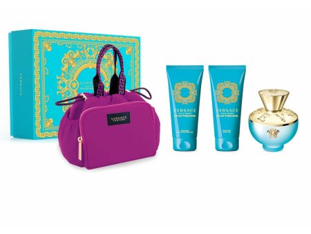 Women s Perfume Set Versace EDT Dylan Turquoise 4 Pieces Online now