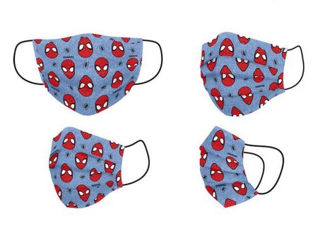 Hygienic Face Mask Spider-Man Children s Blue Polyester on Sale