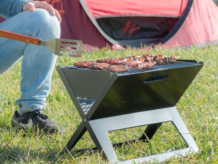 Folding Portable Barbecue for use with Charcoal FoldyQ InnovaGoods Sale