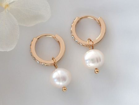 24 Karats Baroque Freshwater Pearl Hoops Hot on Sale