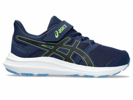 Running Shoes for Kids Asics Jolt 4 Ps Blue Black Sale