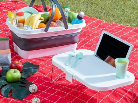 Folding Picnic Basket with Lid-Table Pickning InnovaGoods Supply