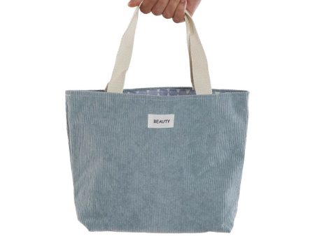 Bag Versa Corduroy Blue 9 x 22 x 23 cm Discount