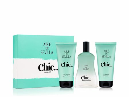 Women s Perfume Set Aire Sevilla AIRE DE SEVILLA CHIC... EDT 3 Pieces For Sale