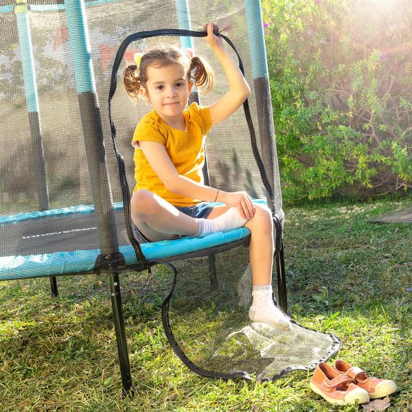 Kids Trampoline with Safety Enclosure Kidine InnovaGoods on Sale